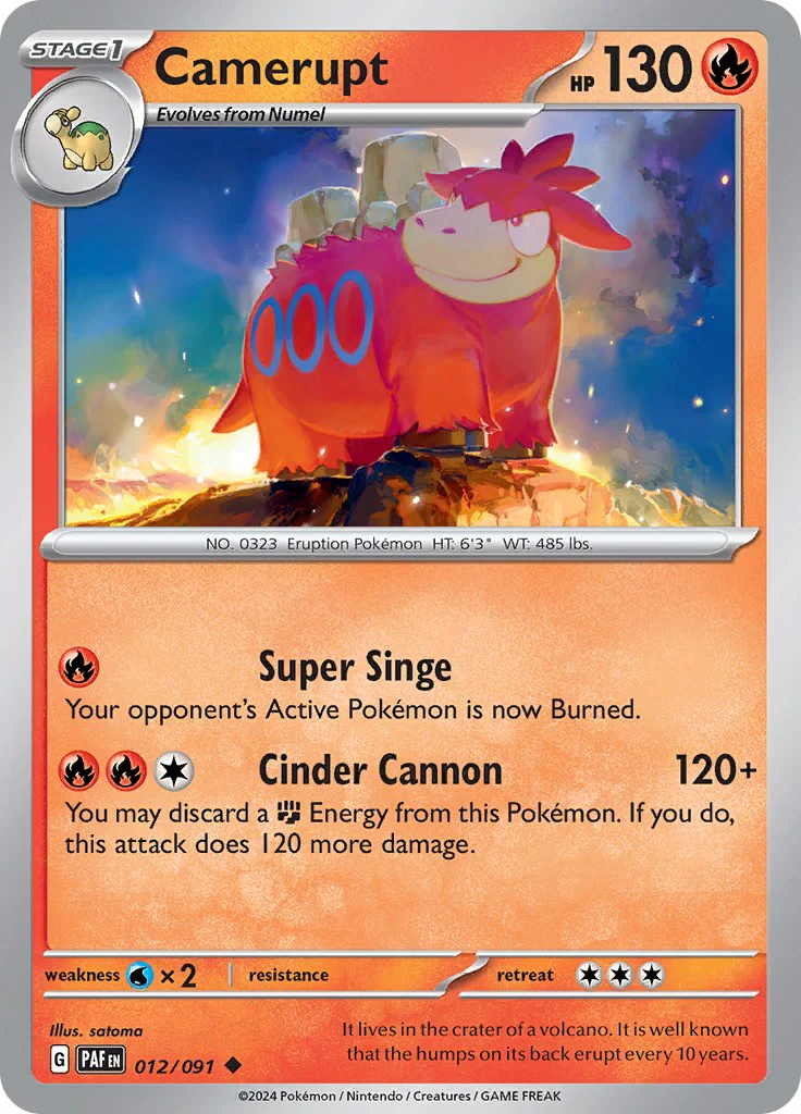 Camerupt - 012/091 - (SV: Paldean Fates)