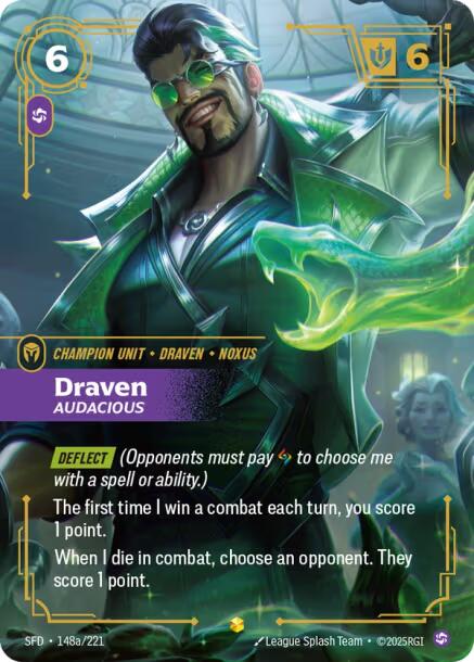 Draven - Audacious (Alternate Art) [SPF - 148a/221]