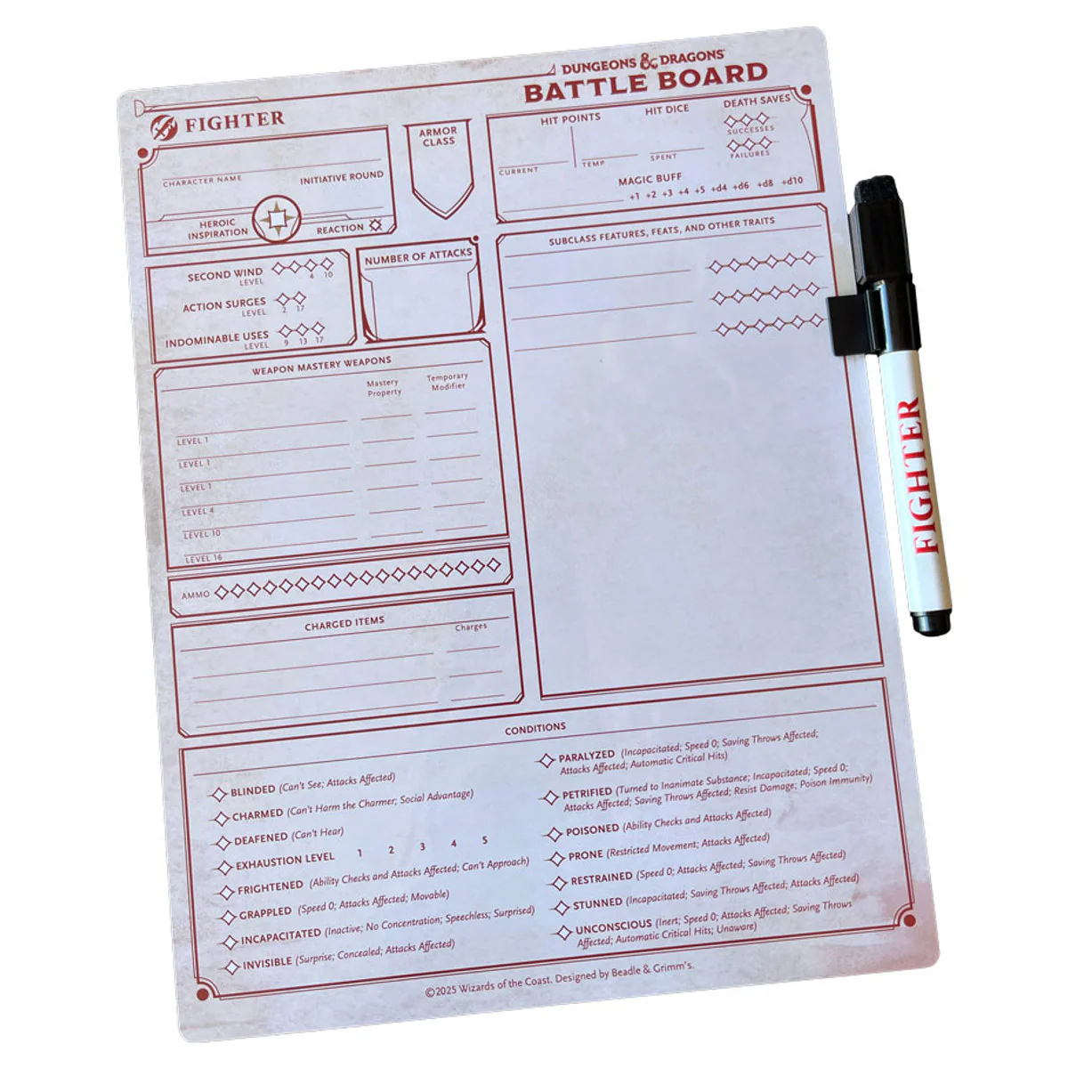 Dungeons & Dragons 5E: Battle Board - Fighter - Image 2