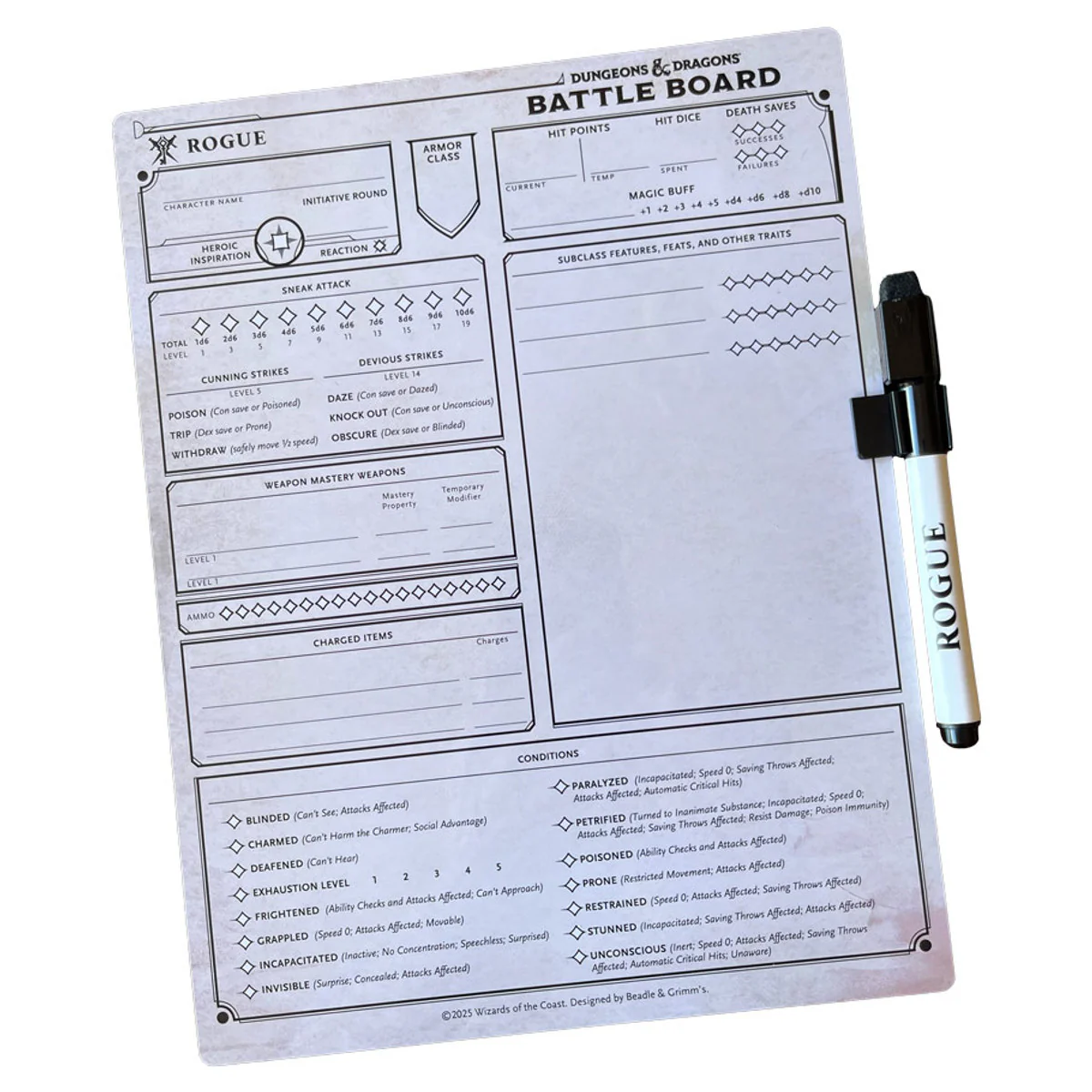 Dungeons & Dragons 5E: Battle Board - Rogue - Image 2