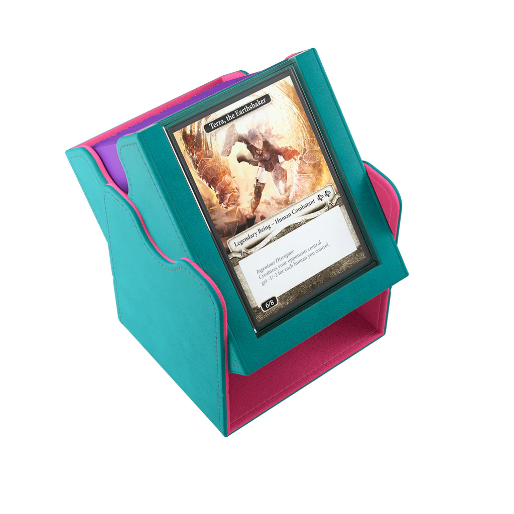 Gamegenic Deck Box: Squire Plus 100+ XL Convertible (Teal/Pink) - Image 6