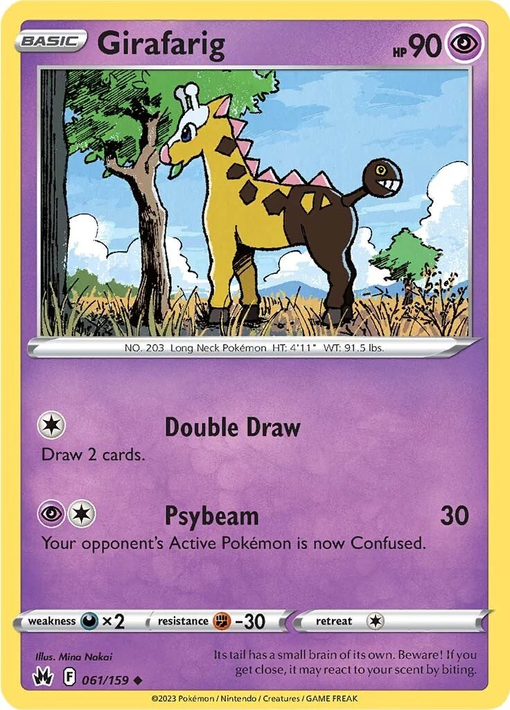 Girafarig - 061/159 - (Crown Zenith)