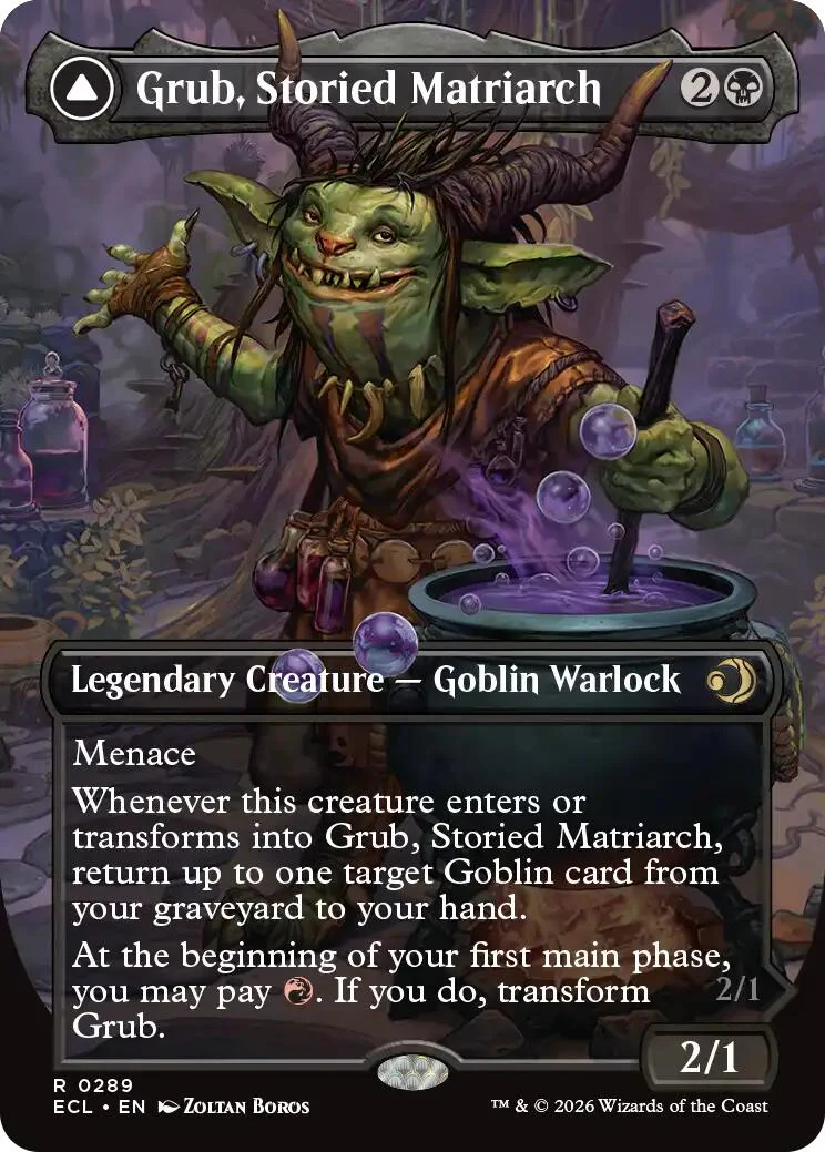 Grub, Storied Matriarch (Borderless) - 289 - (Lorwyn Eclipsed)