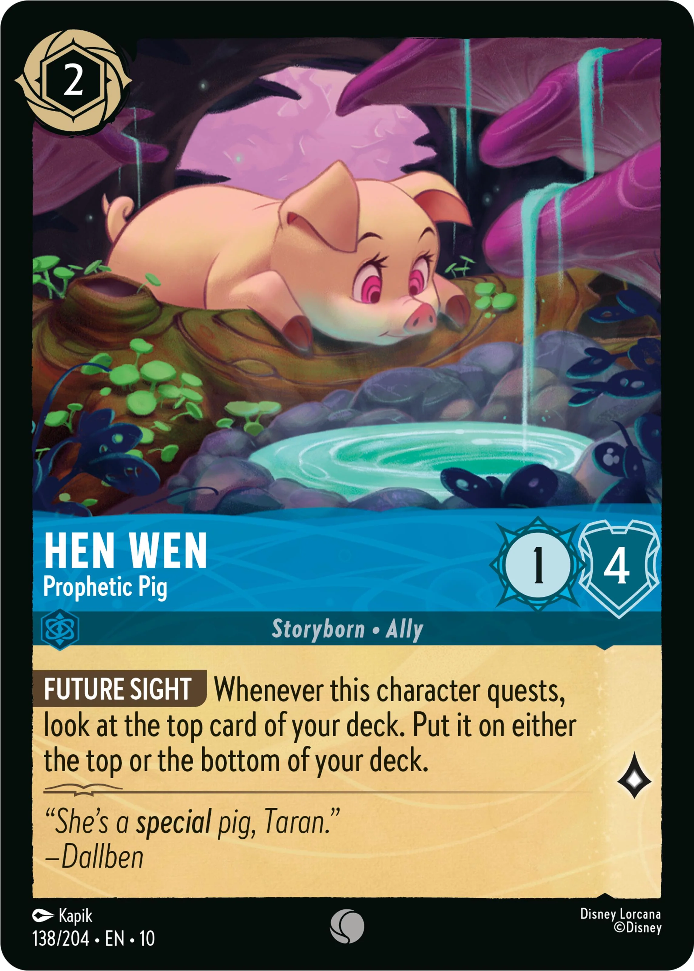 Hen Wen - Prophetic Pig - 138/204