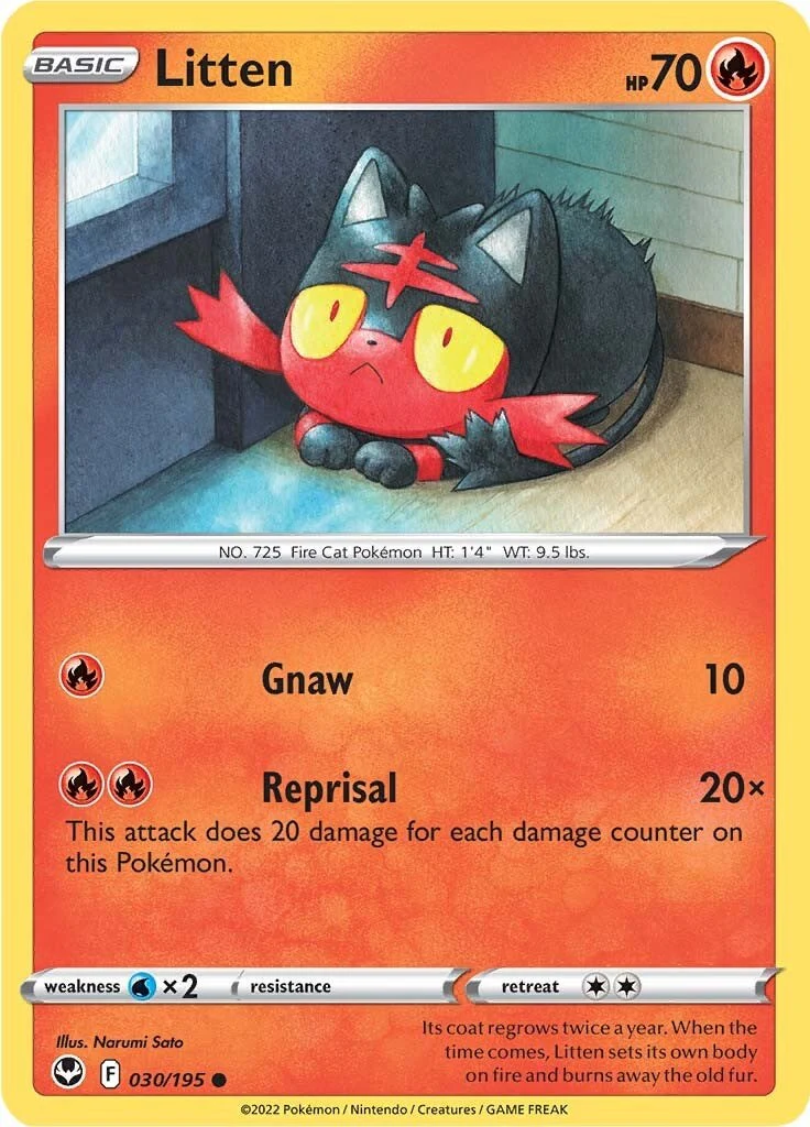 Litten - 030/195 - (SWSH12: Silver Tempest)