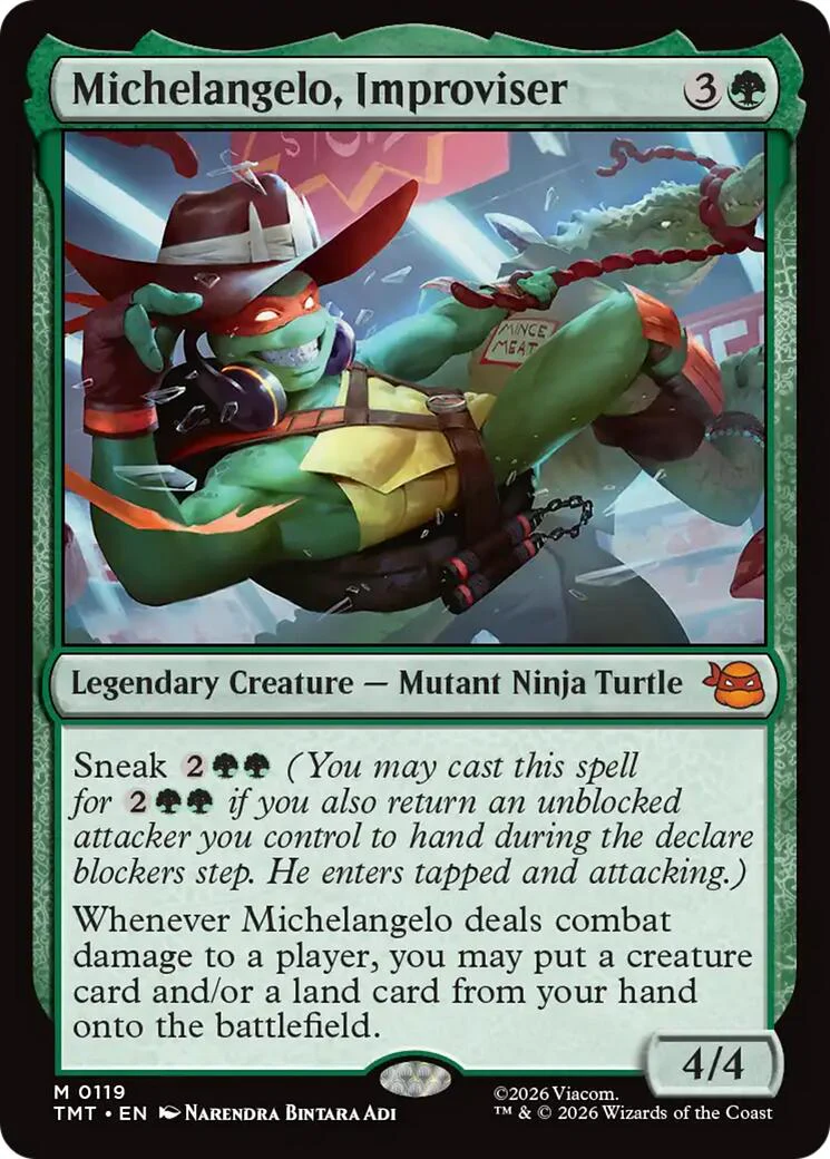 Michelangelo, Improviser - 119 - (Teenage Mutant Ninja Turtles)