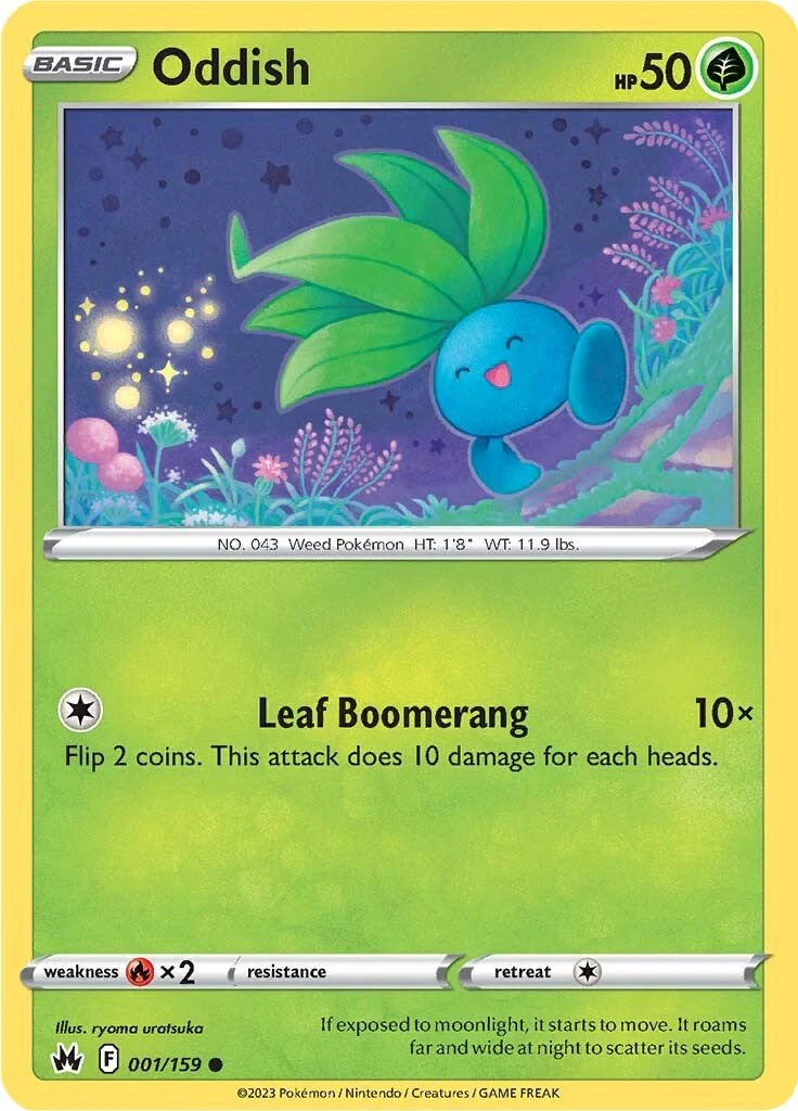 Oddish - 001/159 - (Crown Zenith)