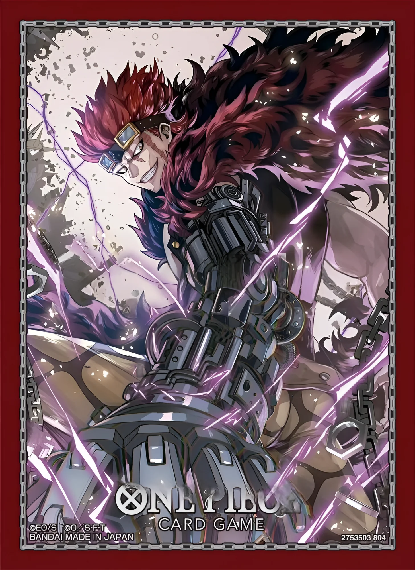 One Piece Card Game Official Sleeves: Assortment 9 - Eustass "Captain Kid" (70-Pack)
