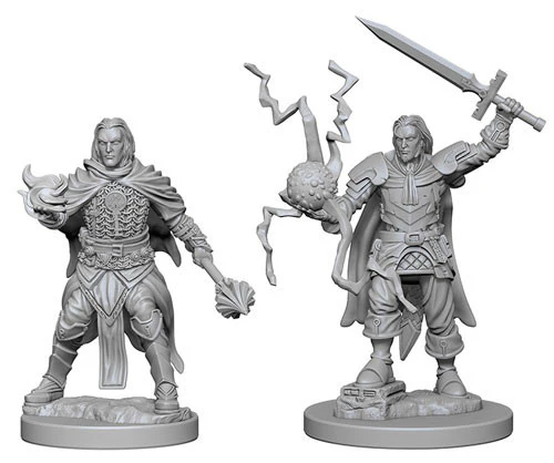 Pathfinder Deep Cuts Unpainted Miniatures: W01 Human Male Cleric - Image 2