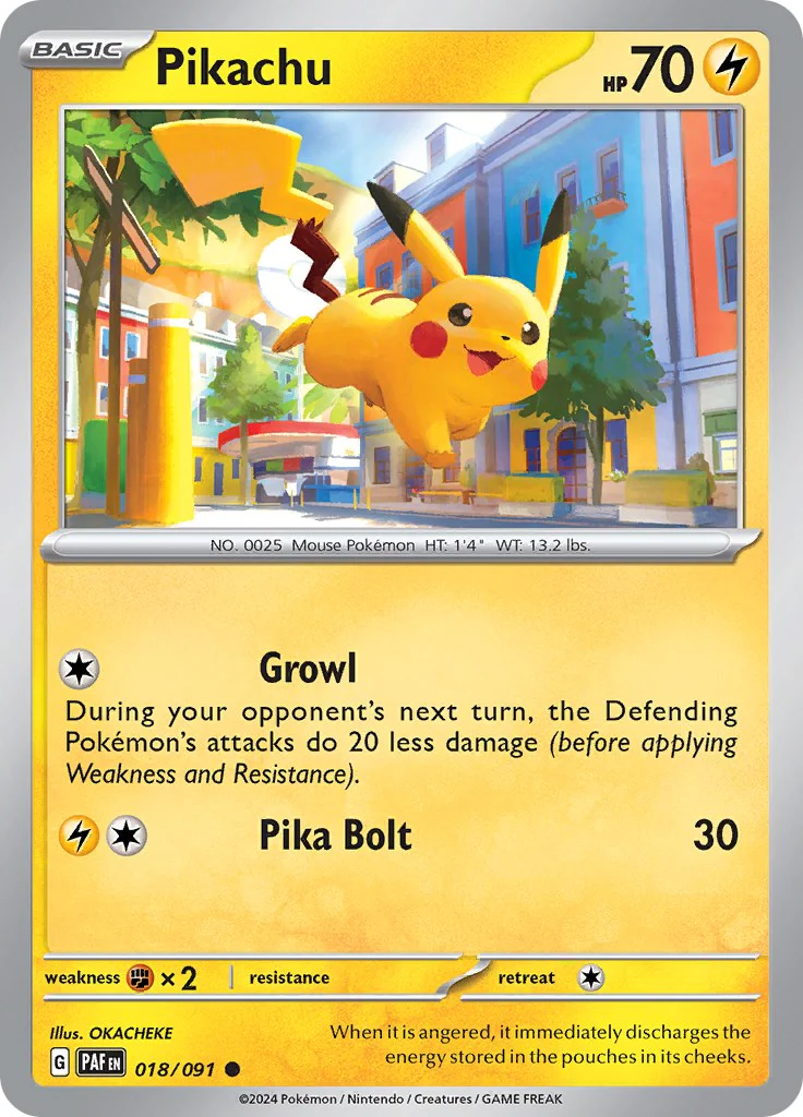 Pikachu - 018/091 - 018/091 - (SV: Paldean Fates)