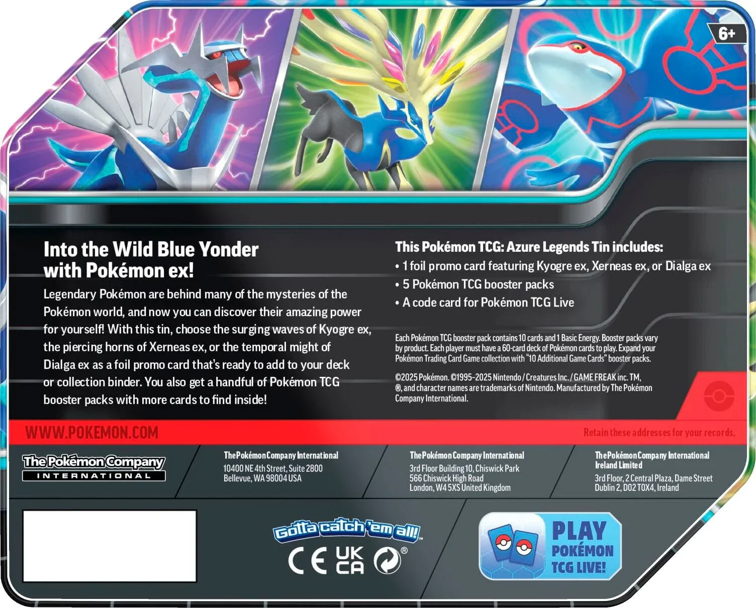 Pokemon TCG: Azure Legends: Tin - Xerneas - Image 2