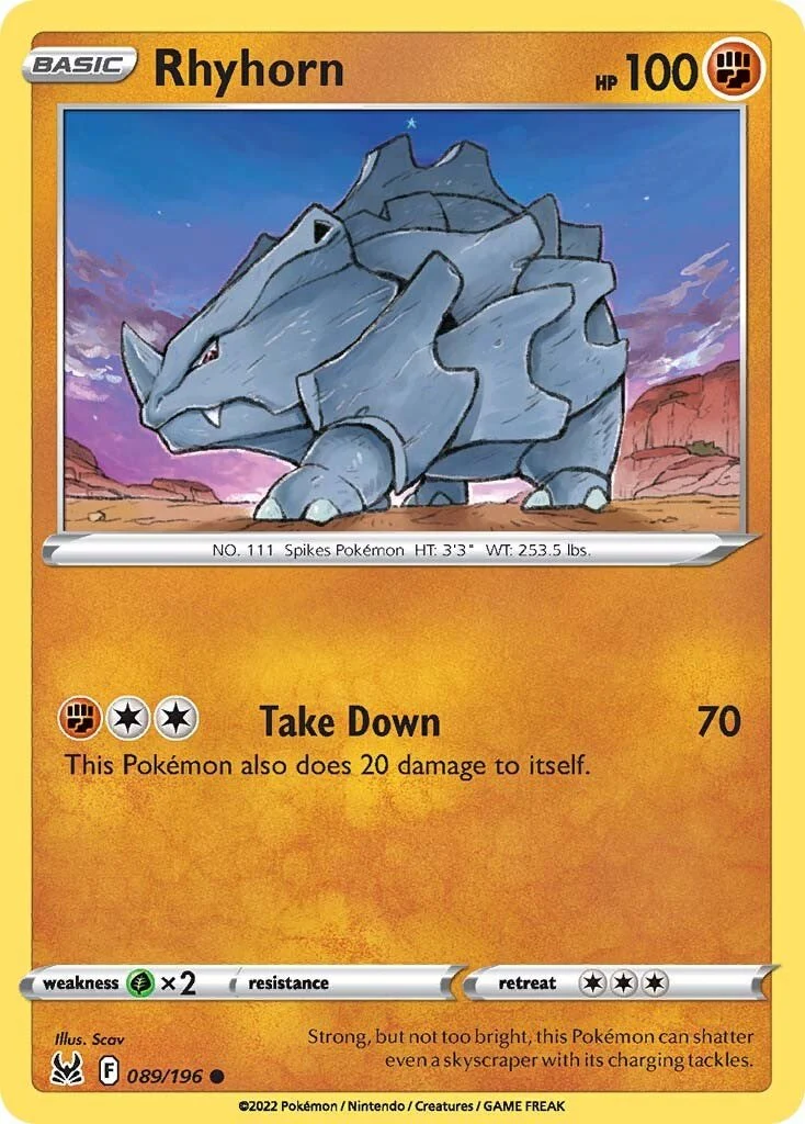 Rhyhorn - 089/196 - (SWSH11: Lost Origin)