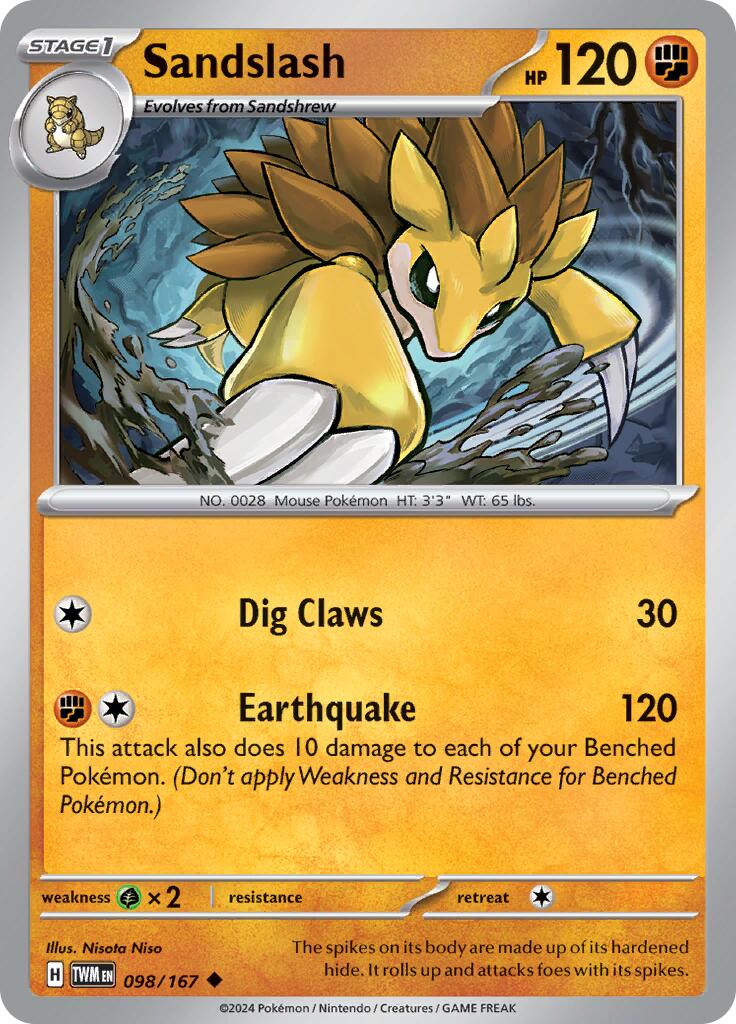 Sandslash - 098/167 - (SV06: Twilight Masquerade)
