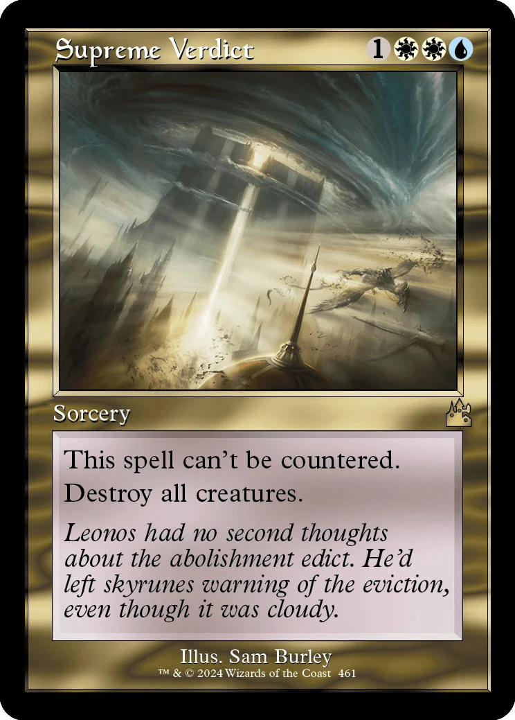 Supreme Verdict (Retro Frame) [RVR - 461]