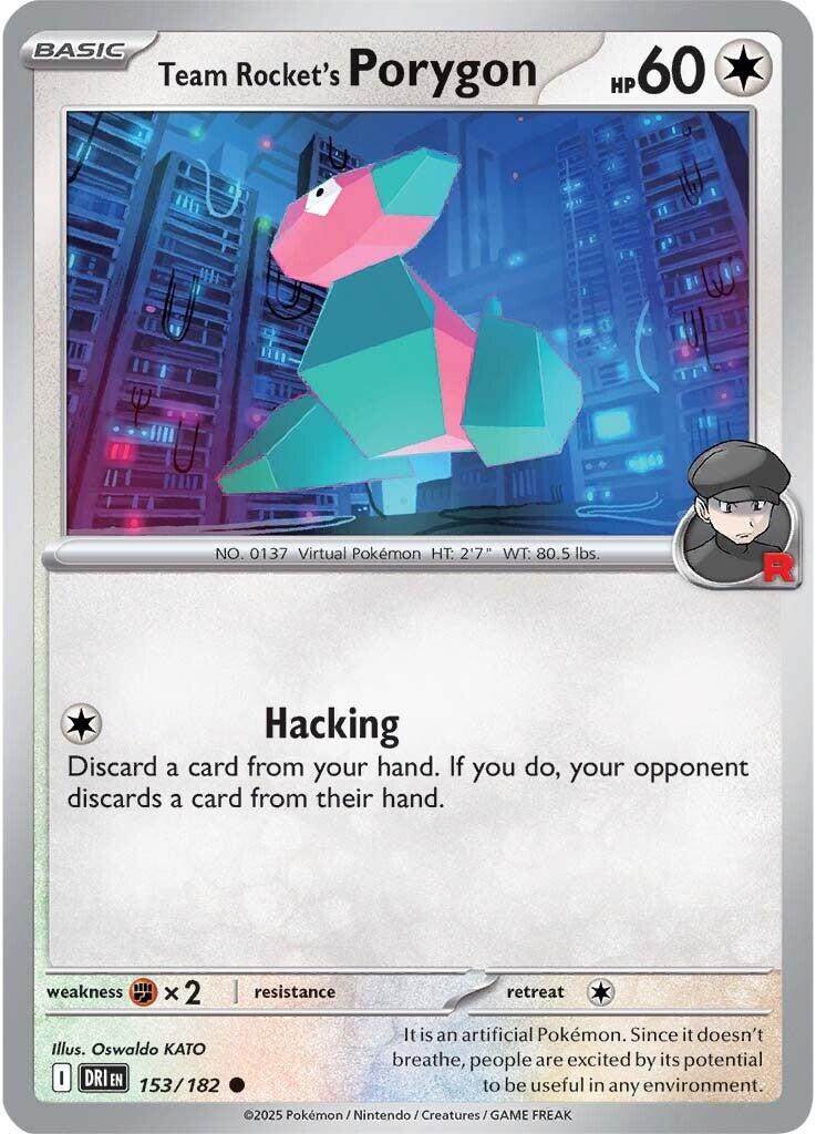 Team Rocket's Porygon - 153/182 - (SV10: Destined Rivals)